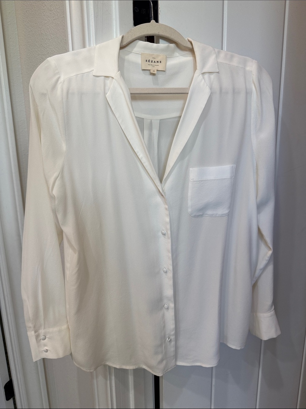 Sézane silk shirt 40 NWOT
